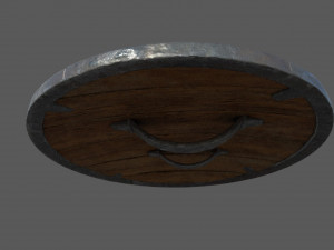 viking shield low-poly 3D 模型