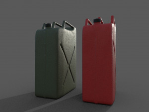 fuel canister low-poly 3D Model