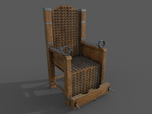 torture chair low-poly 3D Model