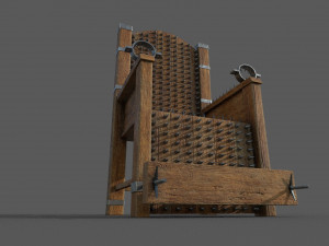 torture chair low-poly 3D Model
