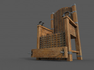 torture chair low-poly 3D Model
