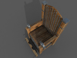 torture chair low-poly 3D Model