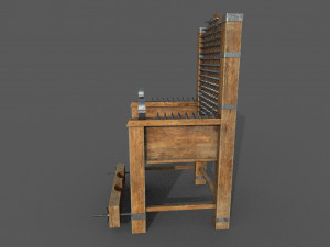 torture chair low-poly 3D Model