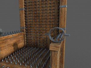 torture chair low-poly 3D Model