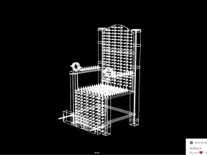 torture chair low-poly 3D Model