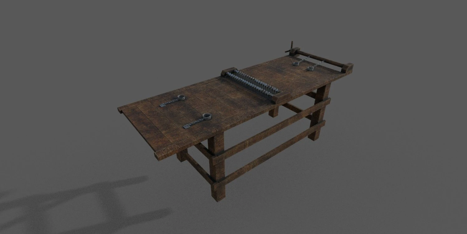 torture table 3D Model .c4d .max .obj .3ds .fbx .stl .blend 