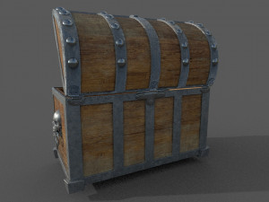 pirate treasure chest Modelo 3D