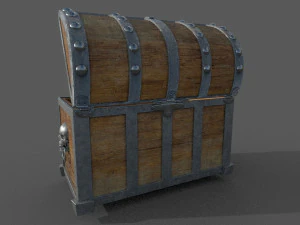 pirate treasure chest 3D Model