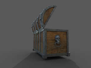 pirate treasure chest Modelo 3D