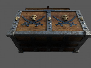 pirate treasure chest Modelo 3D