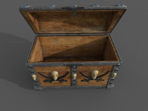 pirate treasure chest Modelo 3D