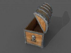 pirate treasure chest Modelo 3D