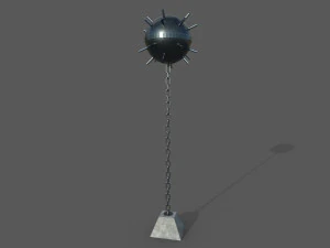 naval mine low-poly 3D Model