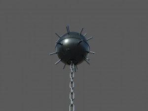 naval mine low-poly Modelo 3D