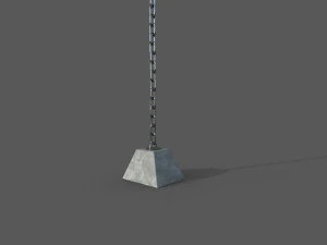 naval mine low-poly 3D Model