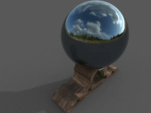 crystal ball low-poly 3D Model