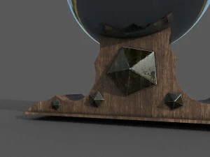 crystal ball low-poly 3D Model