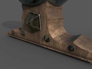 crystal ball low-poly 3D Model