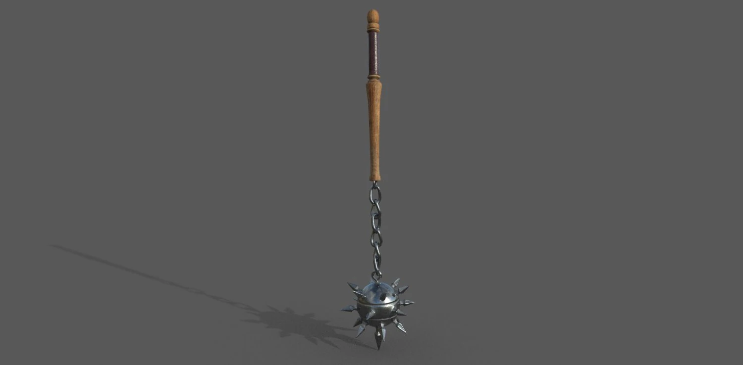flail low-poly 3D Model .c4d .max .obj .3ds .fbx .stl .blend 