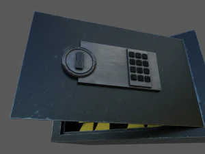 seguro de baja poli Modelo 3D