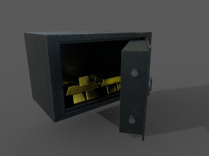 safe low-poly Modelo 3D