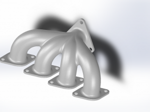 exhaust manifold 3D मॉडल