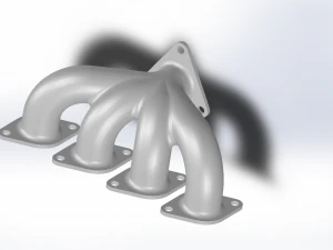 выпускной коллектор 3D Модель