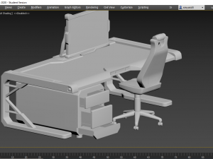 sci fi desktop 3Dモデル
