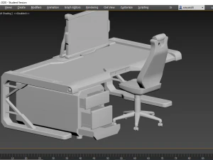 desktop di fantascienza Modello 3D