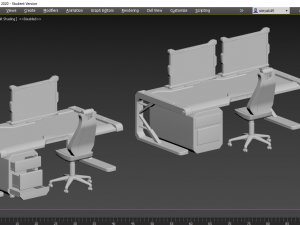 sci fi desktop 3D Model