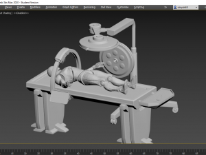 sci fi medical table Modelo 3D