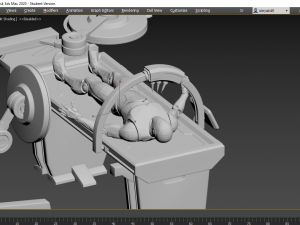 sci fi medical table 3D Модель