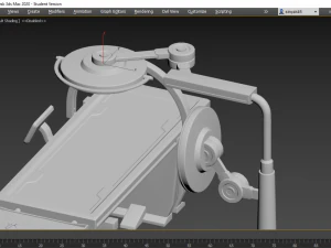 mesa m&eacute;dica de fic&ccedil;&atilde;o cient&iacute;fica Modelo 3D