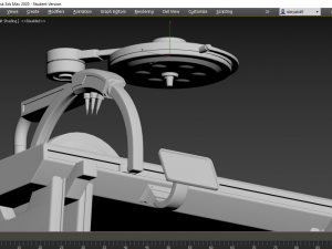 sci fi medical table 3D Модель