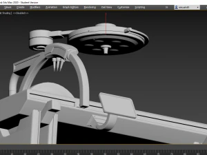 mesa m&eacute;dica de fic&ccedil;&atilde;o cient&iacute;fica Modelo 3D