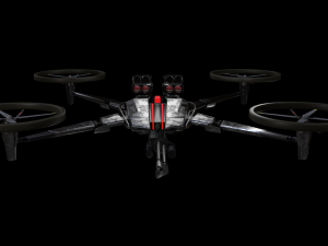 gameready sci-fi assault drone 3D Модель