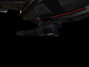 spielbereite Science-Fiction-Angriffsdrohne 3D Modell