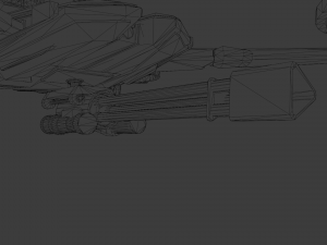 gameready sci-fi assault drone 3D Модель