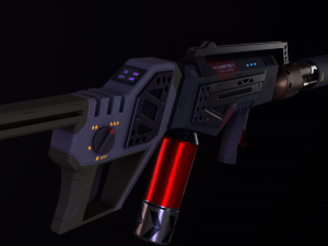 gameready pbr hand flamethrower 3Dモデル