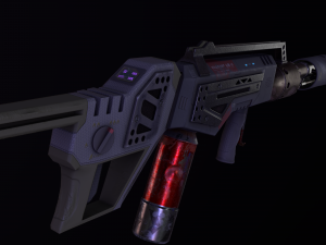 gameready pbr hand flamethrower 3Dモデル
