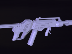 gameready pbr hand flamethrower 3Dモデル