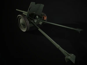 gameready soviet anti-tank 3D Model