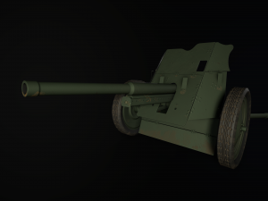 gameready soviet anti-tank 3Dモデル
