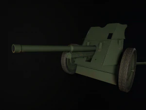 gameready soviet anti-tank 3D Model