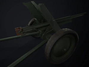 gameready soviet anti-tank 3D Model