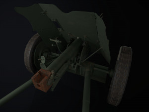 gameready soviet anti-tank 3Dモデル