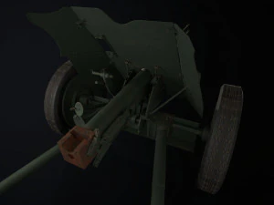 gameready soviet anti-tank 3D Model