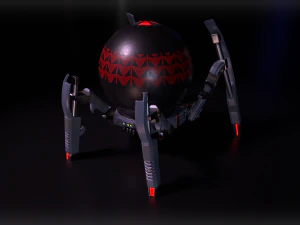 gameready pbr sci-fi spider-robot 3D Model