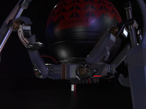 gameready pbr sci-fi spider-robot 3D Model