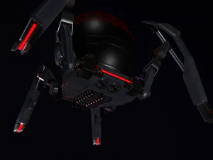 gameready pbr sci-fi spider-robot 3D Model